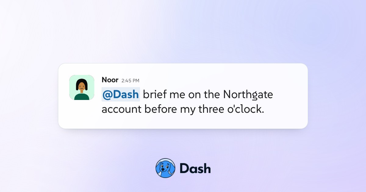 Conversation preview for Brief a client account before the call