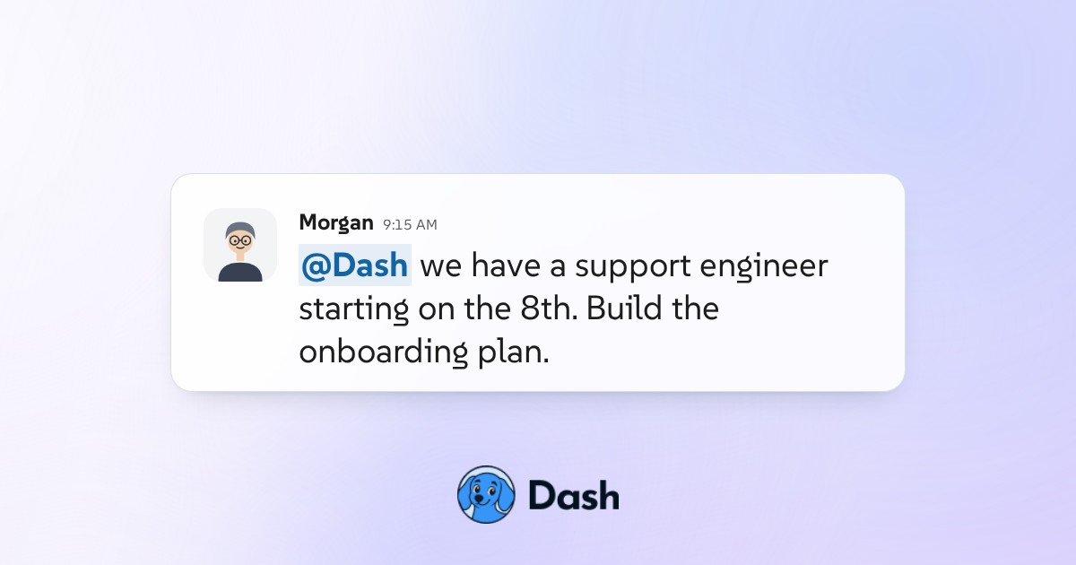 Conversation preview for Build a new hire onboarding plan from BambooHR
