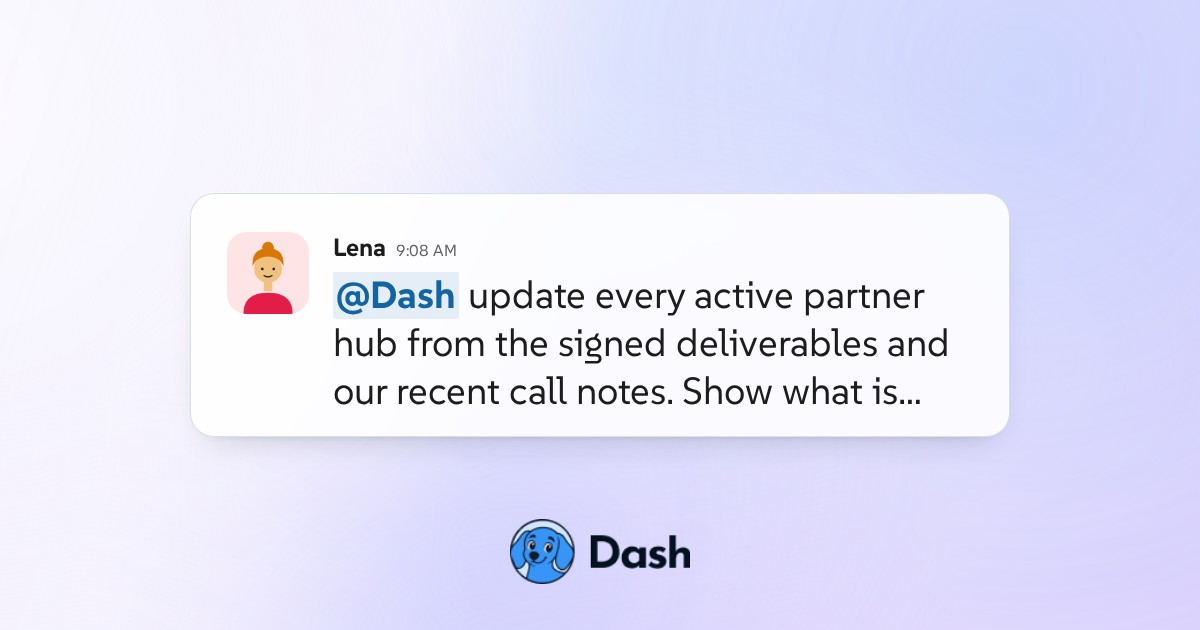 Conversation preview for Every sponsor promise, tracked.