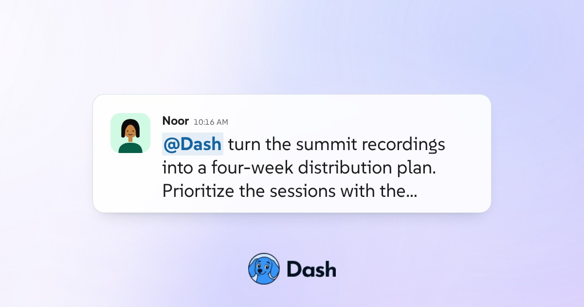 Conversation preview for The summit becomes a campaign.
